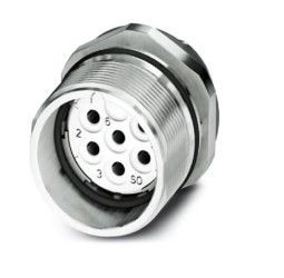 Złącze wielostykowe przemysłowe 7-pinowe M23 Montaż przedni Gniazdo Phoenix Contact