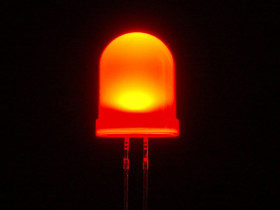 Diffused Red 10mm LED (25 pack) [Discontinued 11/22]