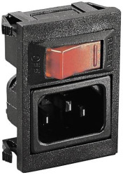 Bulgin BZV03/Z0000/74 BUL Mains connector