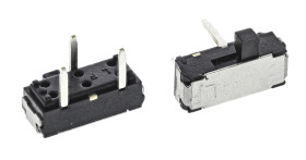 Przełącznik suwakowy, SPDT, montaż PCB, 12V, 200 mA przy 12 V DC, -10 → +60°C, KNITTER-SWITCH