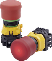 Wyłącznik awaryjny Idec XW1E-BV4TG02MFR, 250 V/AC, 2 NC, 1 szt.