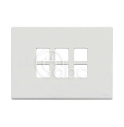 Ramka ozdobna 3Mx6 Flat, matowy biały, 22693.01