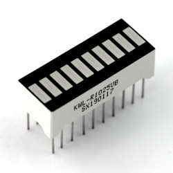 Wyświetlacz LED linijka - 10-segmentowy - czerwony