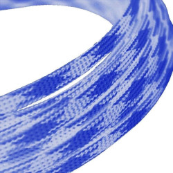 Oplot poliestrowy 4mm/8mm niebiesko-biały 1m