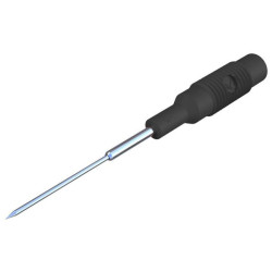 SKS Hirschmann 973601100 MZS 1 test probe 4mm CAT I Black needle-shaped