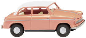 Wiking 0806 35 H0 Model samochodu Lloyd Alexander TS, łosoś czerwony z białym dachem