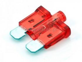 10A bezp. samochodowy UNI z lampką ( czerwony)