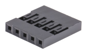 Obudowa złącza 5-pinowe -rzędowe raster: 2.54mm Amphenol Communications Solutions Żeński Montaż na kablu Mini-PV Złącze