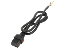SCHAFFNER-820145 Kabel IEC C19 żeński 1m z blokadą IEC LOCK