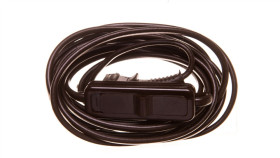 Przewód Przyłączeniowy Z Wyłącznikiem 300Cm Brązowy Sp/W-300/2X0,75/Wor-Bra...