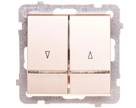 SONATA Łącznik żaluzjowy z podświetleniem szampański złoty ŁP-7RS/m/39