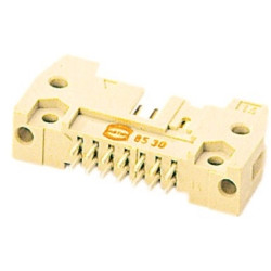 Male connector, 40 pole, pitch 2.54 mm, straight, beige, 09195407904