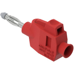 Electro PJP 1064-PRO-CD1-R Plug Straight 4 mm Pin Red 1pc Press-fit Terminal