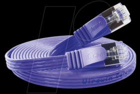 PKW-STP-SLIM-KAT6 0.5 VT Cat.6 SLIM patch cable, STP(PIMF), 0,5 m, violette