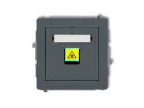 DECO Gniazdo światłowowode/optyczne pojedyncze grafitowy mat 28DGOP-1 KARLIK