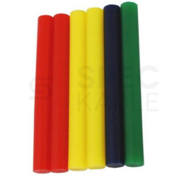 Klej termotopliwy do pistoletu na gorąco 100mm x 11mm wkłady kolorowe 6szt
