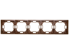 Simon Basic Neos Ramka pięciokrotna dębowy BMRC5/051