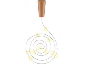 10 Łańcuch oświetleniowy LED do butelek, wraz z wyłącznikiem czasowym