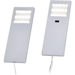 Paul Neuhaus 1121-95-2 HELENA LED Plinth Light 2piece Set Warm White Aluminium