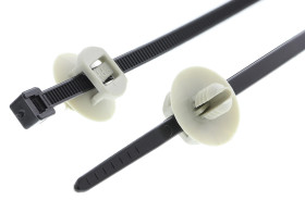 Opaska kablowa długość 150mm szerokość 3,6 mm HellermannTyton Poliamid 6.6 (PA66) -40→ +85 °C.