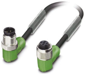 Przewód czujnik-siłownik ze złączem Złącze M12 liczba rdzeni 4 długość 600mm Rodzaj A Żeńskie Złącze B Złącze M12