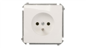 Simon Basic Gniazdo Pojedyncze Z/U 16A Ip20 Białe Bmgz1.01/11