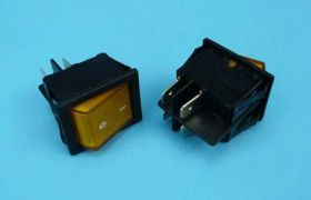 HS-2 250V/16A PODŚW.4-PIN YELLOW PRZE