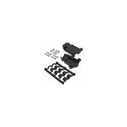 Amphenol 17E-1724-1 Plastic Backshell 9pin or 15pin Unshrouded Connector