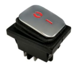 Włącznik kołyskowy KCD4-MRB 16A 250V on-off czerwony hermetyczny IP65