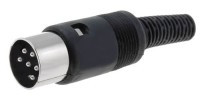 WDIN6-K Wtyk DIN na kabel 6 pin (na rysunku typ 6)