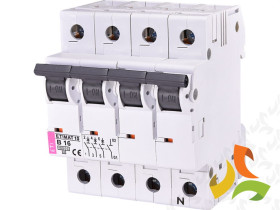 Wyłącznik nadprądowy B 16A 3P+N 10kA ETIMAT10 002126716 ETI