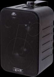 201873 Mini-Box three-way speaker with bracket, black, pair