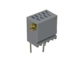 Potencjometr dostrojczy 10kΩ THT 0.25 W @ 85 °C 12 -zwoje Regulacja boczna 1,78 mm (metalowa śruba regulacyjna)