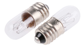 Oświetlenie wskaźnika 230 V E10 bezbarwna 3.8 lm RS PRO rozmiar T3 1/4
