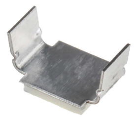 Spinka do kabli 12.7mm Samoprzylepny 12.9 x 9.8 x 6.3mm materiał: Aluminium Naturalny Zacisk z składanymi nogami