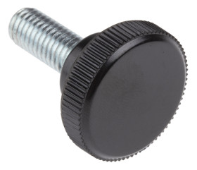 Pokrętło mocujące M8 długość gwintu: 20mm średnica pokrętła 26mm średnica gwintu: 8mm Wersja radełkowana Kołek