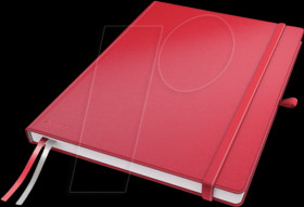 44720025 Leitz notebook A4 ruled hardcover, red