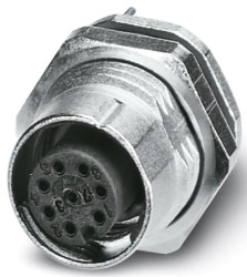 Złącze wielostykowe przemysłowe 8-pinowe M12 Montaż tylny Gniazdo Phoenix Contact