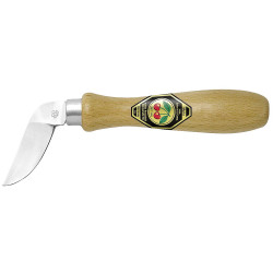 Kirschen 3360000 Groove Carving Knife Curved Edge Hardwood Handle