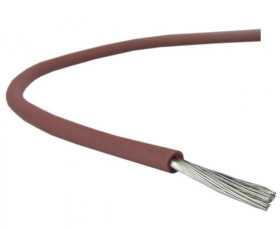 Kabel silikonowy SIF 180C 300/500V 1,5 ciepłoodporny LSOH brązowy linka BSG /100m/