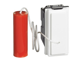 LIVING NOW Przycisk z cięgnem NO/NC - 1 moduł - biały KW4033 LEGRAND