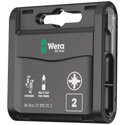 Wera 05057761001 Bit-Box 20 BTZ PZ PZ 2 x 25 mm 20 Piece