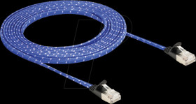 80385 RJ45 flat ribbon network cable Cat.6A U/FTP 3 m blue