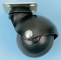 Koło samonastawne średnica kabla 40mm Płyta Guitel Hervieu 40kg wysokość całkowita 62mm