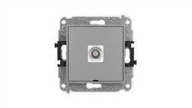 Icon Mechanizm Gniazda Pojedynczego Bnc, Bez Pola Opisowego Szary Mat...