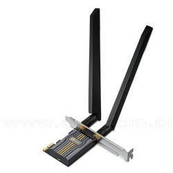 TP-Link Archer TBE400E,Trzypasmowa bezprzewodowa karta sieciowa PCI-Express BE6500, standard BE, 6500Mbps, Wi-Fi 7, Bluetooth 5.