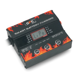 Ładowarka Li-Pol/Li-Ion/Li-Fe/Ni-Cd/Ni-Mh/Pb z balanserem Smart Battery Charger GFC Energy - z wbudowanym zasilaczem