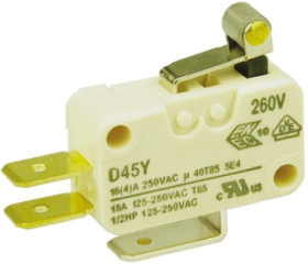 Łącznik Micro z krótką dźwignią z rolką ZF SPDT