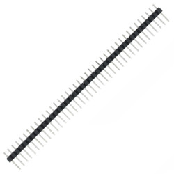 PH40SS r.2,54mm 1x40 pin Czarna