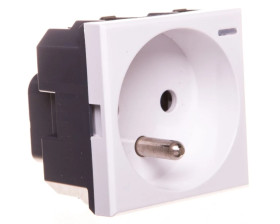 AXOLUTE Gniazdo pojedyncze z/u 16A białe HD4142AN